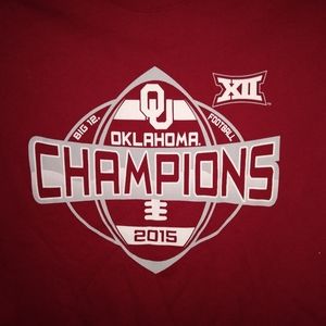 Oklahoma Sooners  big 12 championshi t-shirt 2015.